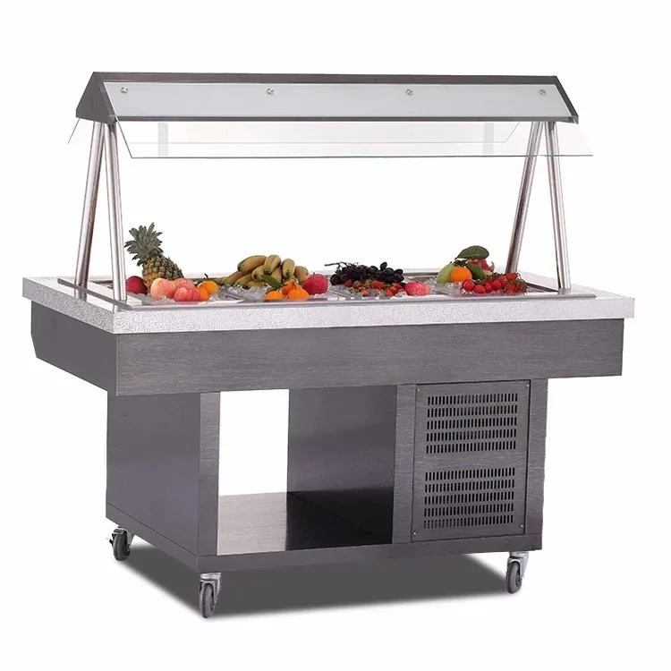 Salad Display Showcase Buffet Restaurant Salad Refrigerator